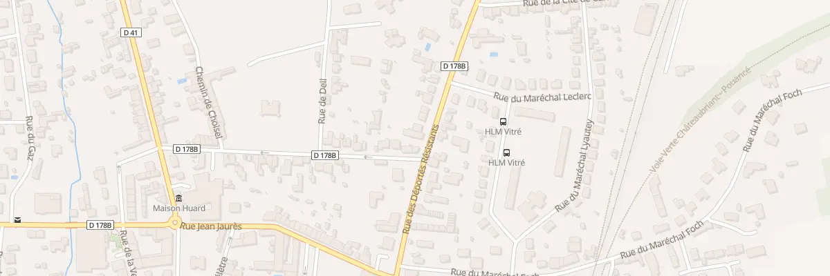 Plan du 35B Rue des Déportés Résistants à Châteaubriant