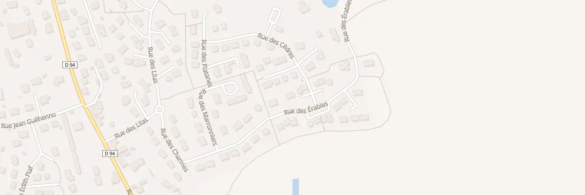 Plan du 11 Rue des Erables à Retiers
