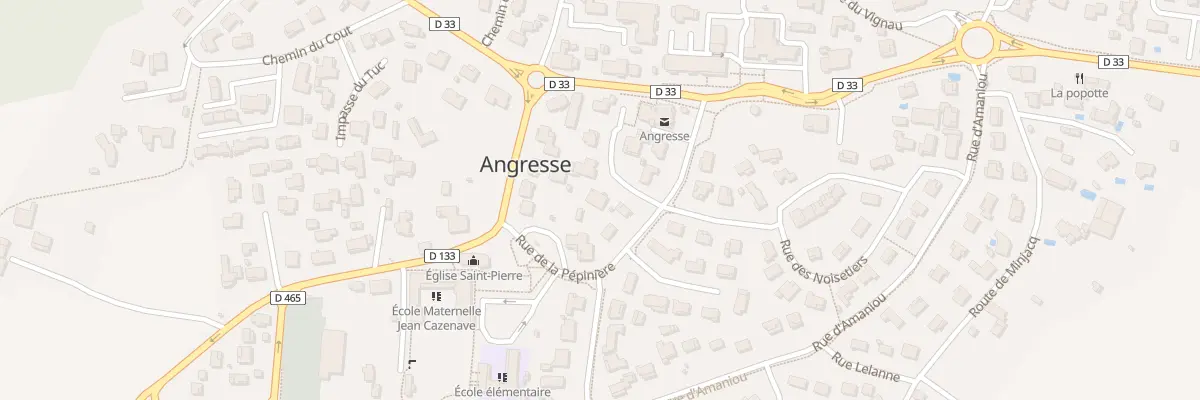 Plan du 39 Imp de la Pépinière à Angresse