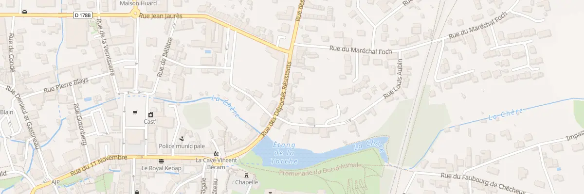 Plan du 10 Rue des Déportés Résistants à Châteaubriant
