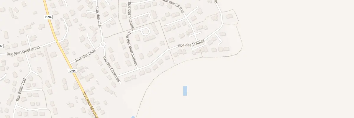 Plan du 16 Rue des Erables à Retiers