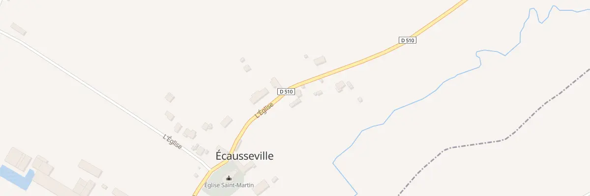 Plan du 9 L’Eglise à Écausseville