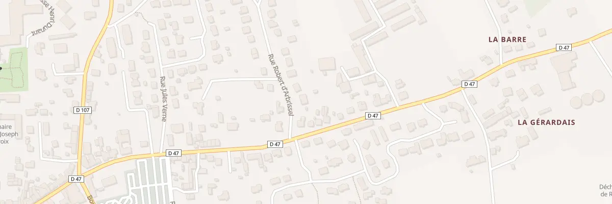 Plan du 2 Rue Robert d’Arbrissel à Retiers
