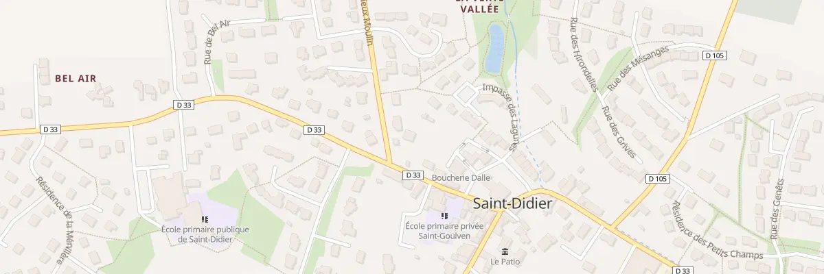 Plan du 8 Rue des Ecoles à Saint-Didier
