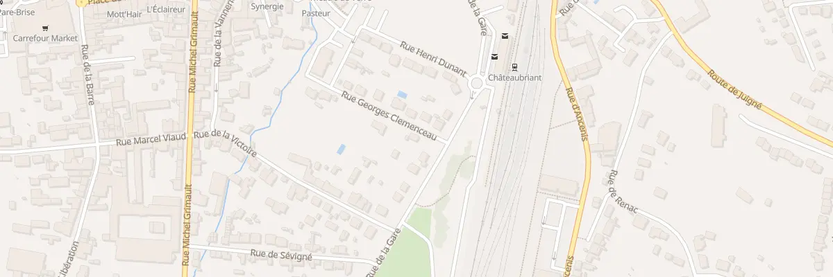 Plan du 1 Rue Georges Clémenceau à Châteaubriant