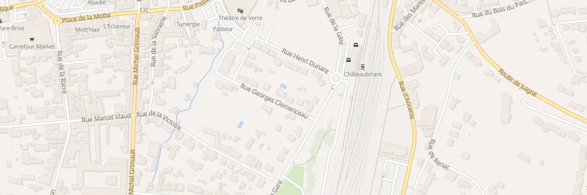 Plan du 4 Rue Georges Clémenceau à Châteaubriant