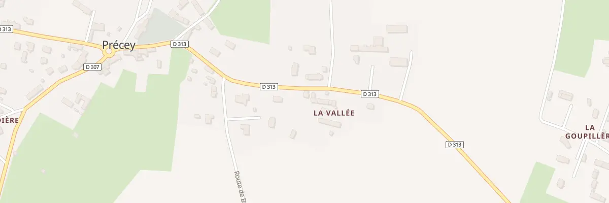 Plan du 36 Rte du Logis à Précey