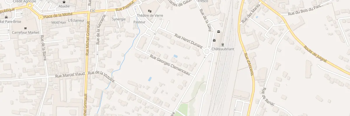 Plan du 6 Rue Georges Clémenceau à Châteaubriant