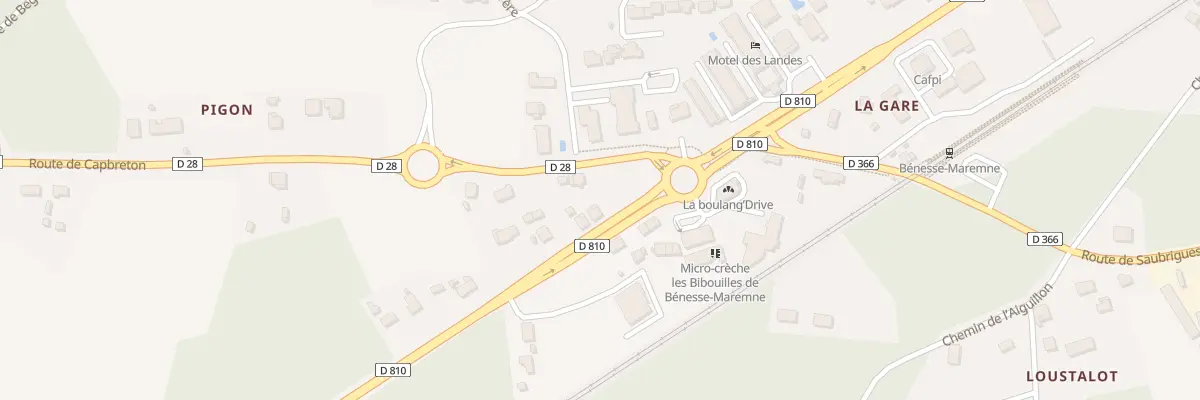 Plan du 1296 Rte de Bayonne à Bénesse-Maremne