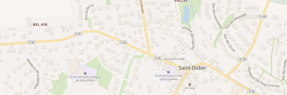 Plan du 2 Rue de la Vallee à Saint-Didier