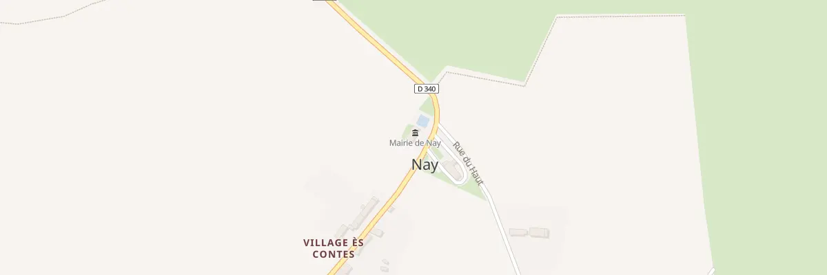 Plan de la Rue de Haut à Nay