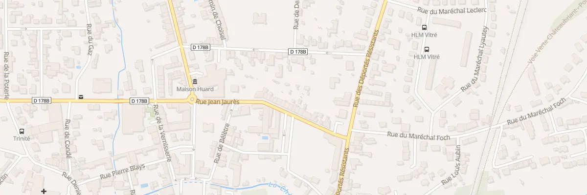 Plan du 14 Rue Jean Jaurés à Châteaubriant