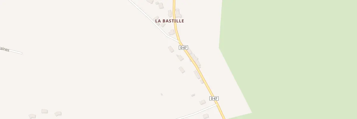 Plan du 25 La Bastille à Picauville