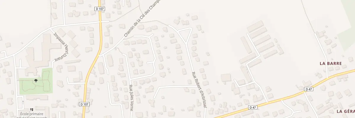 Plan du 9 Rue Robert d’Arbrissel à Retiers