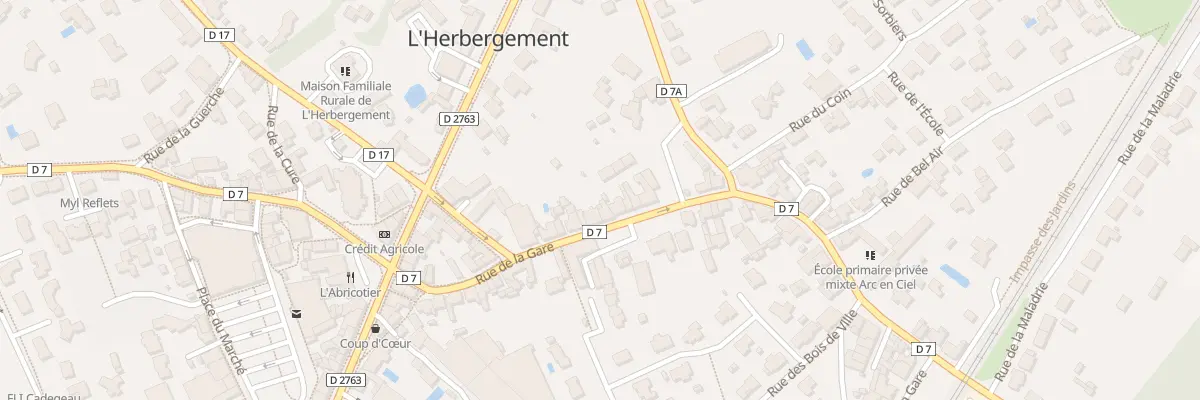 Plan du 29 Rue de la gare à L’Herbergement