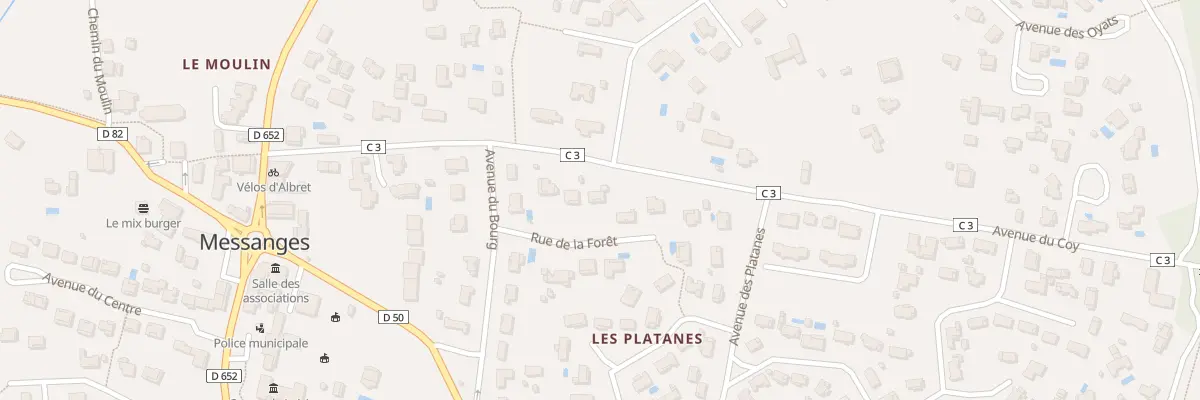 Plan du 5 Rue de la Foret à Messanges