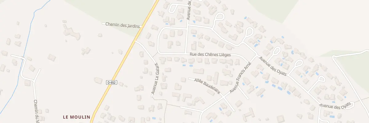 Plan du 15 Rue des Chênes-lièges à Messanges