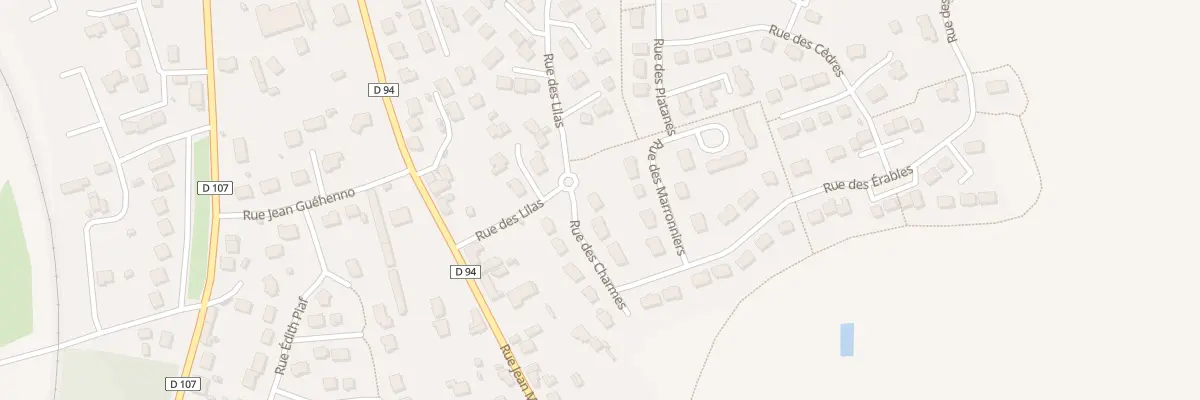 Plan du 1 Rue des Charmes à Retiers