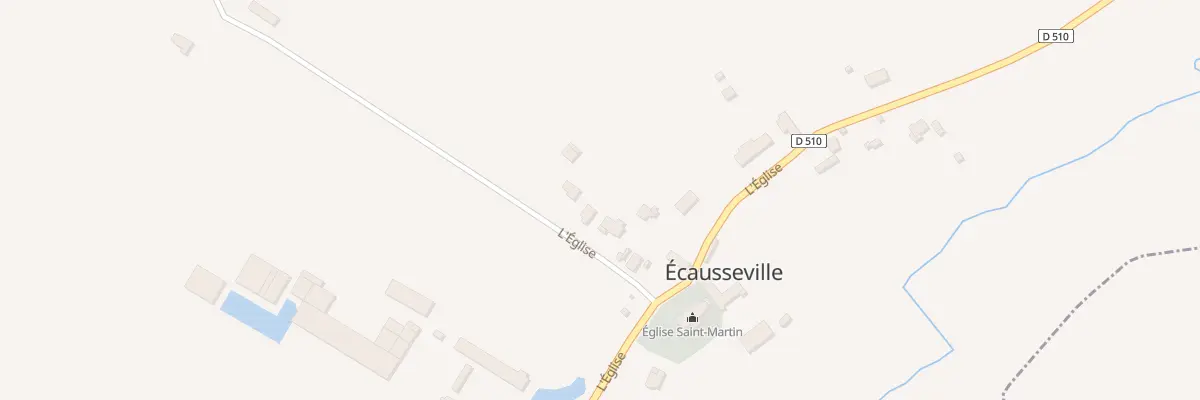 Plan du 22 L’Eglise à Écausseville