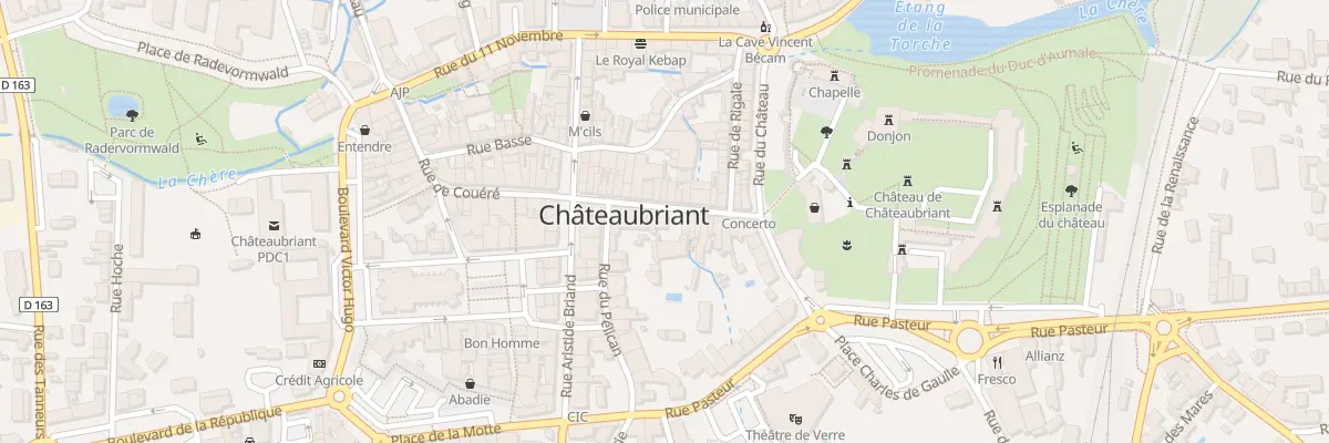 Plan du 25 Grande rue à Châteaubriant