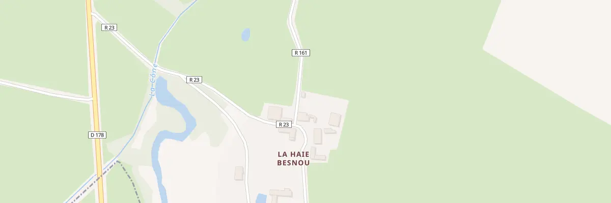 Plan du 5184 La Haie Besnou à Erbray