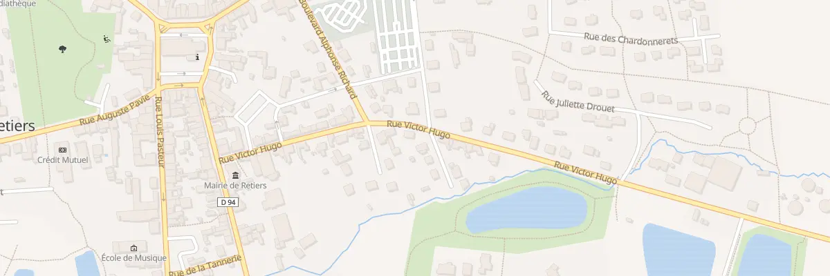 Plan du 24 Rue Victor Hugo à Retiers