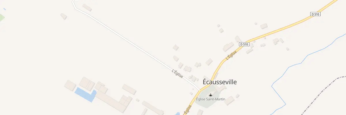 Plan du 24 L’Eglise à Écausseville