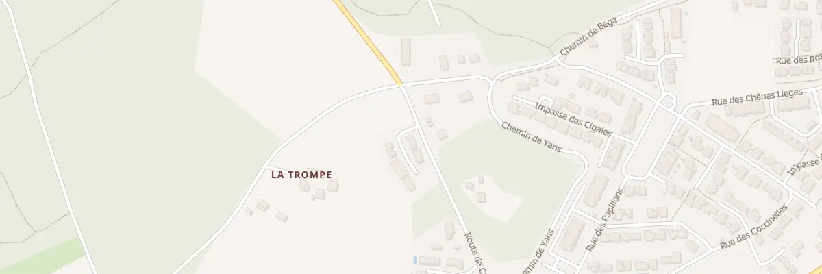 Plan du 215 Rte de Carrère à Bénesse-Maremne