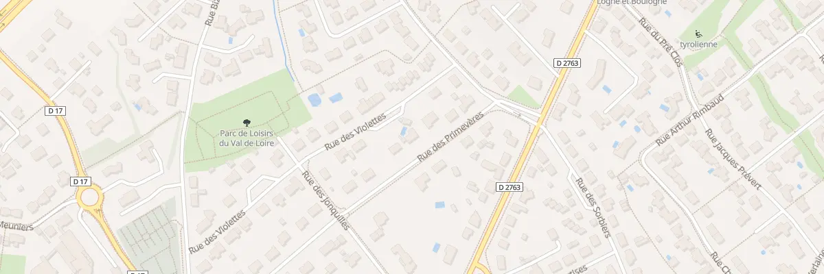 Plan du 8 Rue des primevères à L’Herbergement