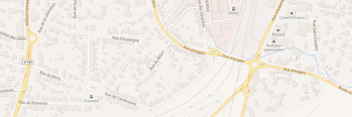 Plan du 44A Rue d’Angers à Châteaubriant