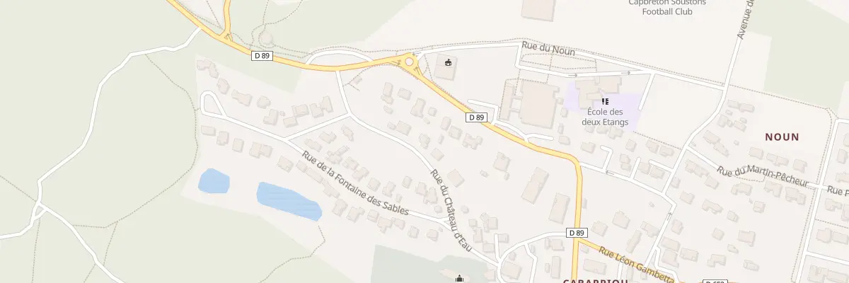 Plan du 10 Rue du Château d’Eau à Seignosse