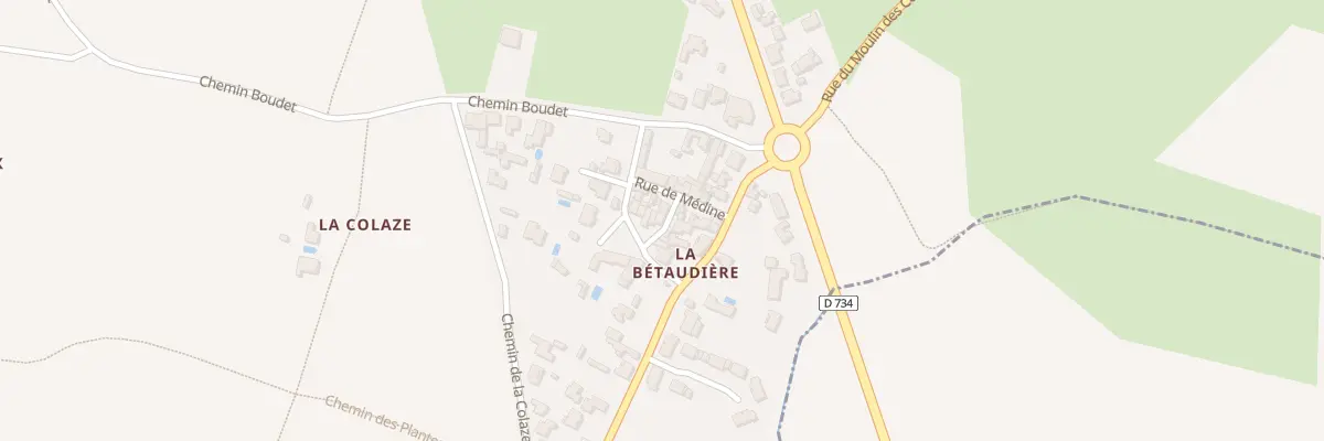 Plan du 4 Canton de la Colaze à Saint-Denis-d’Oléron