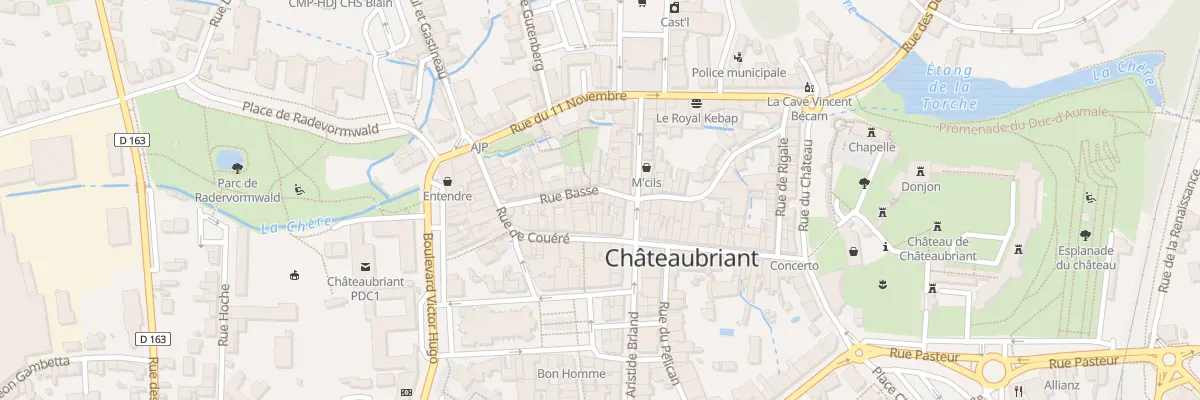 Plan du 5 Rue Basse à Châteaubriant