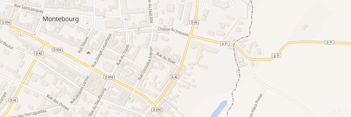 Plan du 25 Rue Monseigneur le Nordez à Montebourg