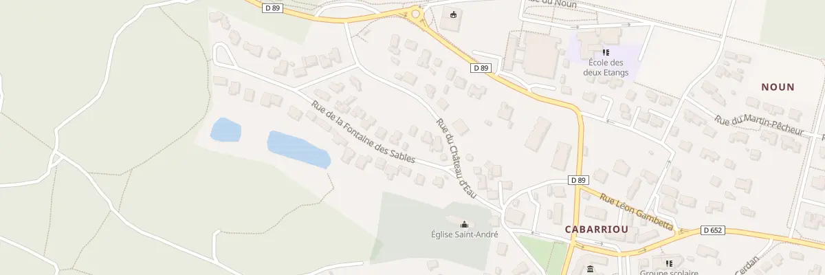 Plan du 36 Rue de la Fontaine des Sables à Seignosse