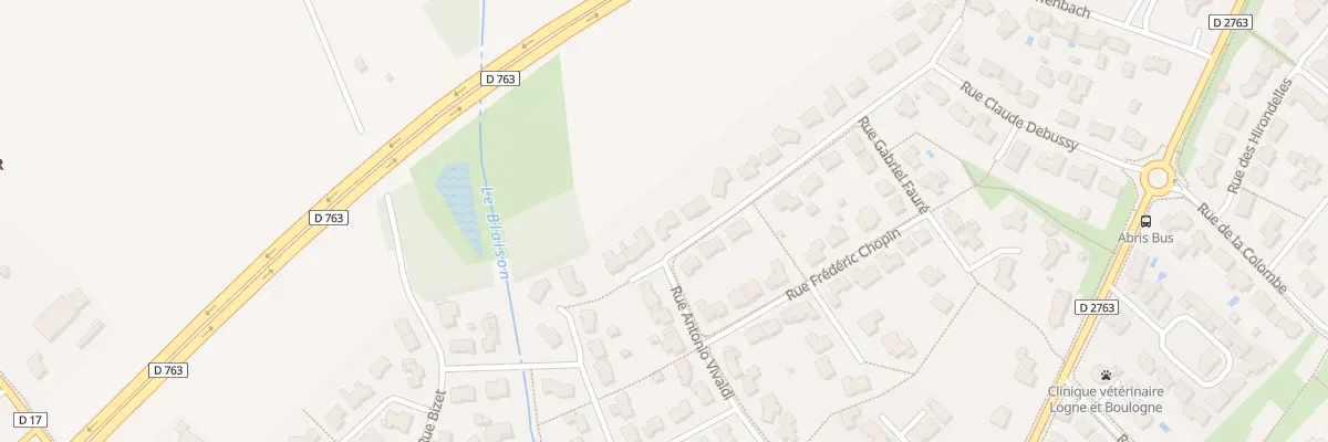 Plan du 5 Rue maurice ravel à L’Herbergement