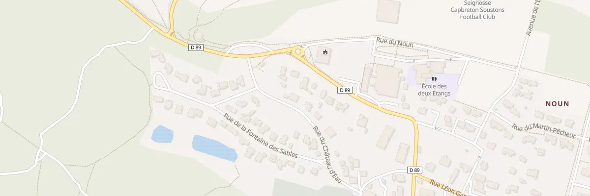 Plan du 12 Rue du Château d’Eau à Seignosse
