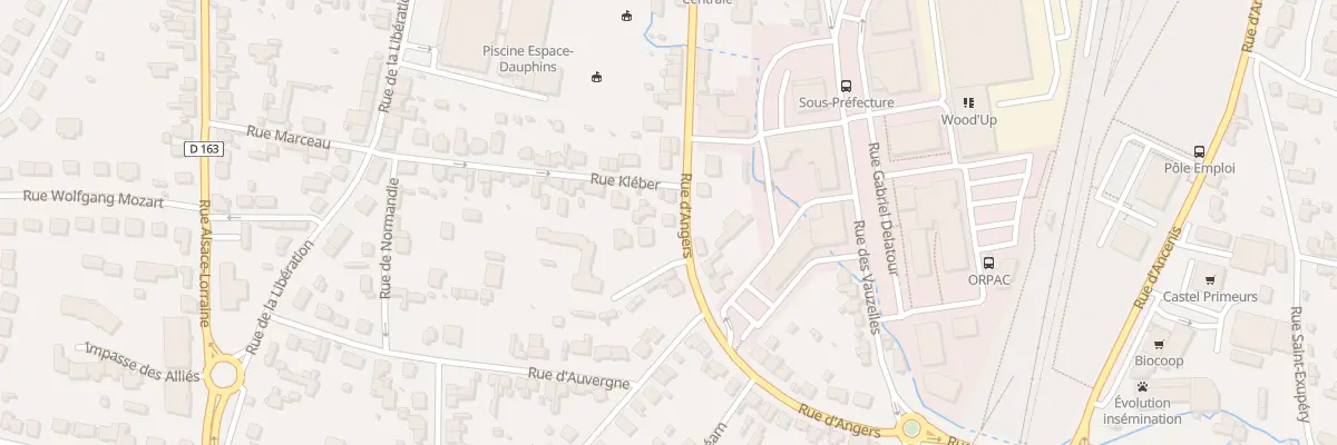 Plan du 26 Rue d’Angers à Châteaubriant