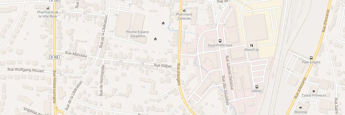 Plan du 22 Rue d’Angers à Châteaubriant