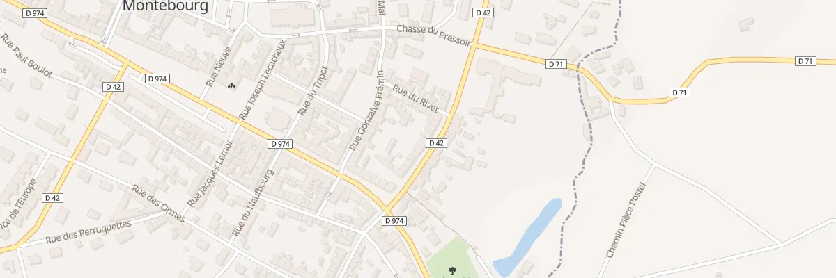 Plan du 17 Rue Monseigneur le Nordez à Montebourg