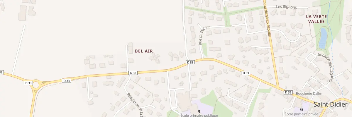 Plan du 14B Rue de la Vallee à Saint-Didier