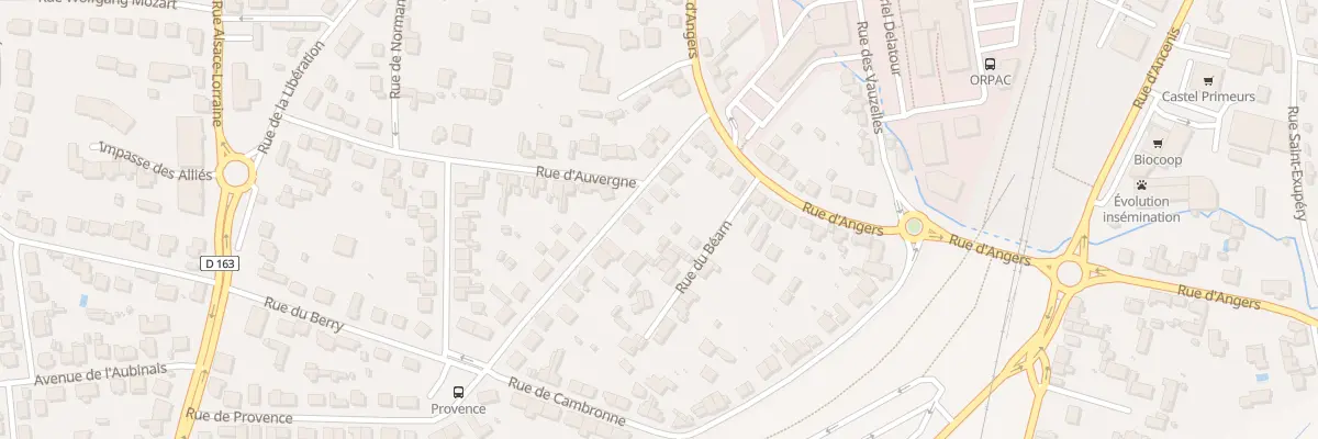 Plan du 9 Rue de Provence à Châteaubriant