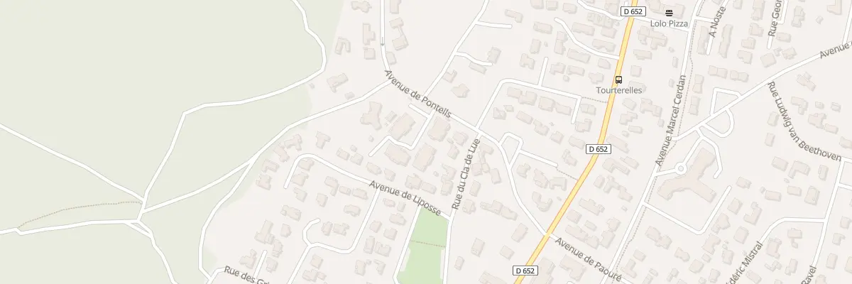 Plan du 215 Av de Ponteils à Seignosse