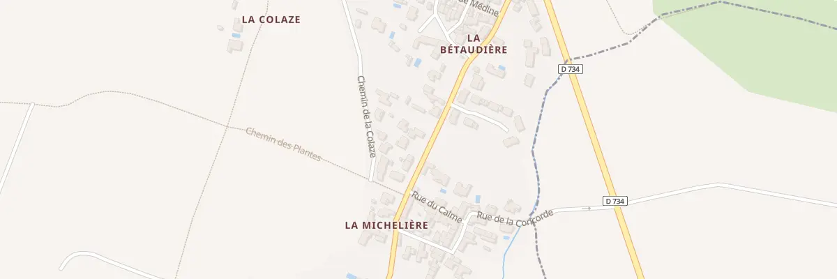Plan du 22B Rue Saint Denis La Betaudiere à Saint-Denis-d’Oléron