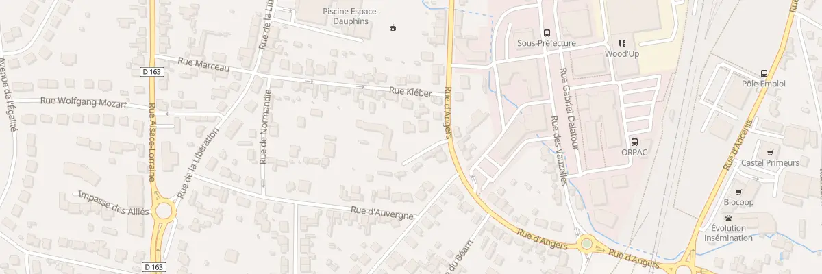 Plan du 28B Rue d’Angers à Châteaubriant