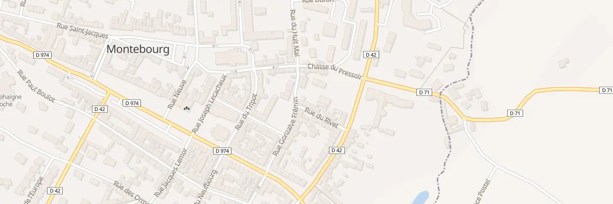 Plan du 16 Rue du Rivet à Montebourg