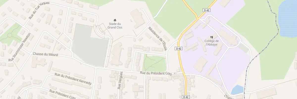 Plan du 21 Res du Grand Clos à Montebourg