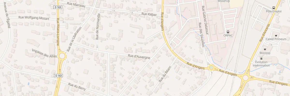 Plan du 2B Rue d’Auvergne à Châteaubriant