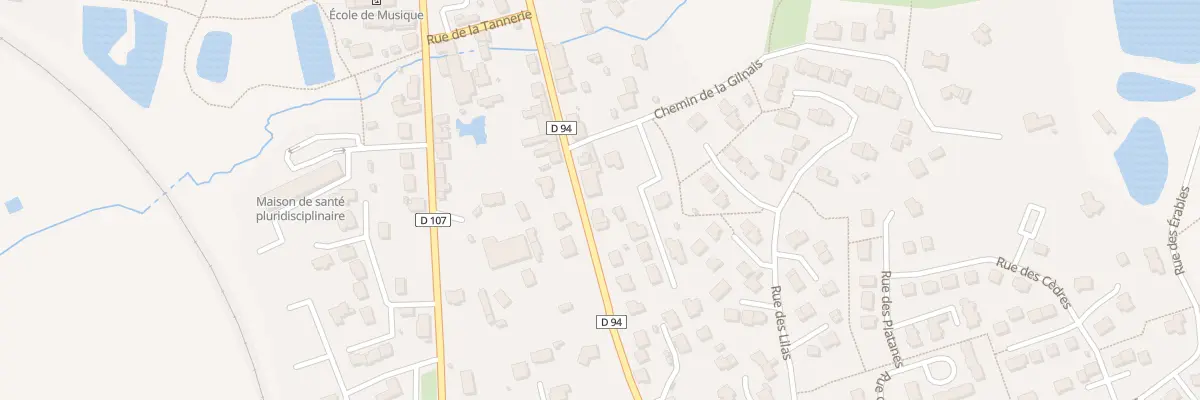 Plan du 11 Rue Jean Mermoz à Retiers