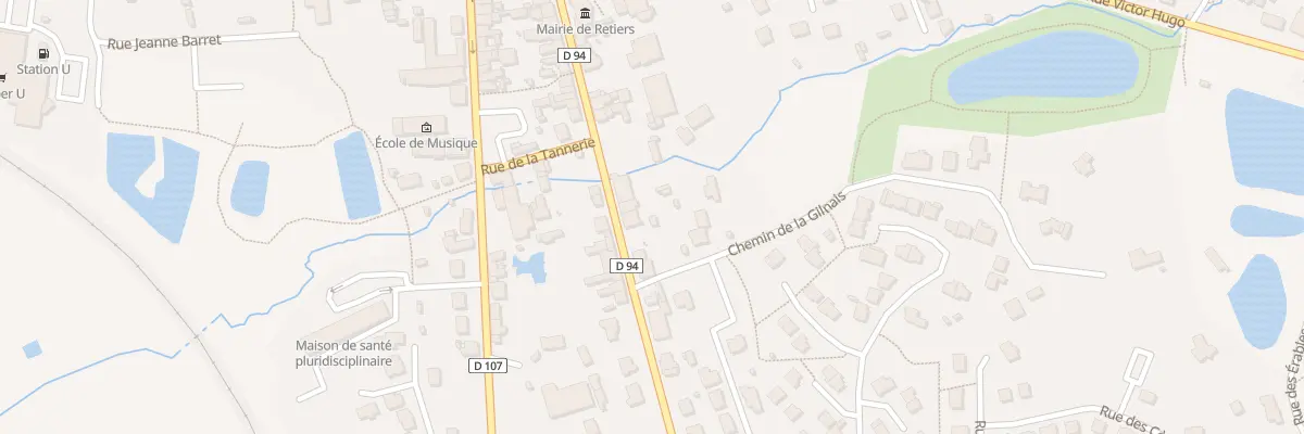 Plan du 5 Rue Jean Mermoz à Retiers